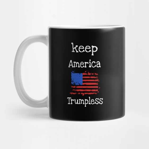 Keep America Trumpless Usa Flag by lam-san-dan